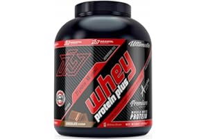 FLORIOSPORT Proteine in Polvere Whey Protein Plus Immortal Nutrition, per la Crescita ed il Mantenimento della Massa Muscolare (2000 g, Cioccolato).