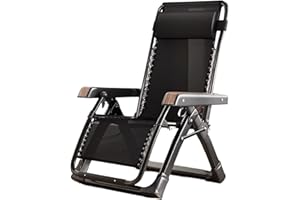 maxant Garden Chair, Zero Gravity Chair 0°-170°Folding Sun Lounger with Adjustable Headrest Folding Recliner Deck Chairs Max load Capacity 300Kg Outdoor & Garden Sunloungers for Pool Patio Terrace