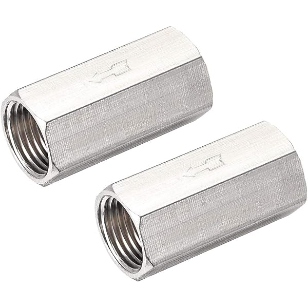One Way Non Return Valve 1/4 3/8 BSP Female Air Check Valve Brass Nickel-Plated | Philippines