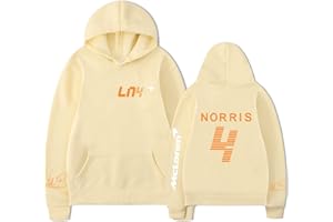 TYI Unisexe Lando Norris Sweat à Capuche Harajuku Cartoon Hip Hop Vêtements De Mode F1 Racing Fans Hommes/Femmes Hoodie (S - 3XL)