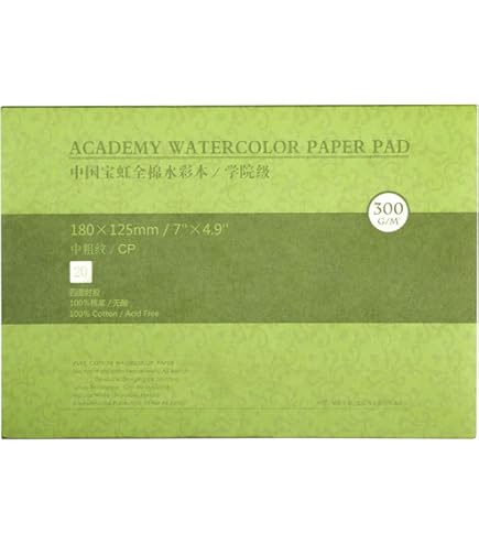 Sennelier Watercolor Paper Block - Cold Press, 9.5 X 4.25 Inches, 20 Sheets, 100% Cotton Acid-Free