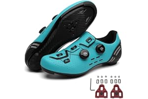 MEIJU Mateju Chaussures de Cyclisme de vélo de Route Respirantes Chaussures de vélo pour Homme/Femme avec Look SPD-SL Delta Cleats Chaussures Indoor/Outdoor