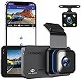 Conbre Blackbox Pro Dash Camera Pro WiFi Dual Channel Full HD 1080P Front & 720P Rear | WiFi Hotspot | Super Capacitor| Wide Angle | Emergency Recording | Easy DIY Set Up (Jet Black)