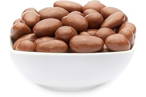 CRACKERSCOMPANY 1 x 5kg Mandeln in Vollmilchschokolade röstfrische Kakao Mandeln in Milchschokolade vegetarisch glutenfrei