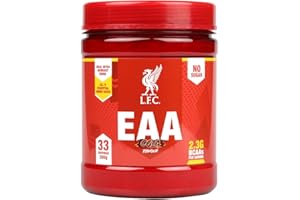 VECTOR CONSUMER LFC Powder EAA Cola 300g EAAs, All 9 Essential Amino Acids, BCAAs, Muscle Repair & Recovery Powder No Sugar 33 Servings | Official Liverpool FC Licensed Product |
