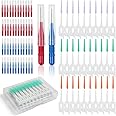 50pcs Interdental Brushes and 180pcs Tooth Floss Picks，Silicone Dental Brushes for Interdental Cleaning Toothpicks Brushes Flossing Sticks Dental Floss Stick Teeth Cleaner Tooth Cleaning Tool