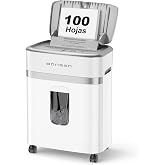 BONSEN P-4 Micro-Cut Paper Shredder 100 Sheets Auto-Feed | 30 min continuous and quiet &le;60dB for home and office, S9201