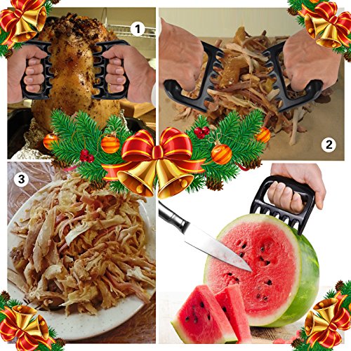 Topbest Hohe Qualität Grillhandschuhe(2er Set) mit Kostenlosen Bear Paws-EN407 Beglaubigte Extrem Hitzebeständige Backhandschuh, Küchenhandschuhe,Ofenhandschuhe – Eine Größe passt fast allen - 4