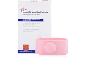 DEROR Ceinture de hernie bébé, 2 pièces ceinture de hernie traitement de thérapie de hernie enfants bébé bébé ceinture de hernie ombilicale soutien de botte de nombril bébé, soin du nombril du bébé(Rose)