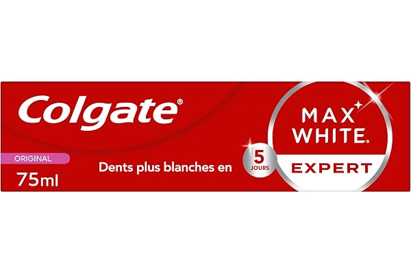 COLGATE - Dentifrice Max White Expert Original - Blanchiment Double Action - 75ml
