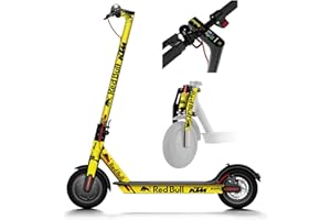 ZURSAN Vinilo Redbull X KTM para Xiaomi (Amarillo) 6 o 26 Pegatinas, Compatible con Todos los Modelos de Xiaomi (M365, Pro, 1S, Pro 2, Lite y Scooter 3).