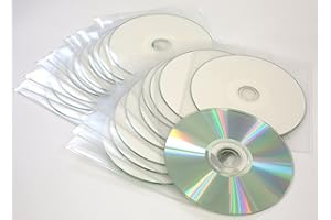 Ritek - 20 discos CD-R profesionales grabables por inyección de tinta blanca con una velocidad de escritura de 52x en fundas de plástico Dragon Trading con solapa