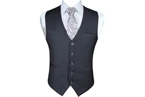 Enlision Homme Gilet Costume Casual Formelle Coton Gilets Sans Manche Vest Pour Business Mariage XS-4XL