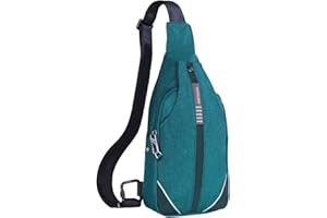 ‎WATERFLY WATERFLY Anti-Diebstahl Sling Bag für Damen und Herren Brusttasche Hippie Crossbody Bag Multipurpose Daypack