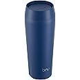 bru Travel - Insulated Coffee Cup Travel Mug for Hot Drinks, Leakproof, Ceramic Lined