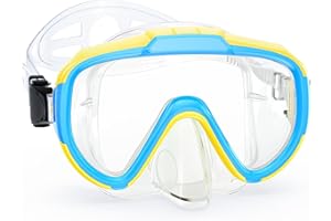 Zeligerstar Snorkel Mask, 180° Panoramic View Diving Mask, Anti-Fog Swimming Mask with UV Protection Lens, Anti-Leak Swimming Goggles for Adult and Kids