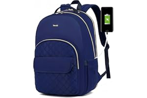 Breold Sac à Dos Ordinateur Portable Femme,Sac Scolaire pour Écolières Étudiants,Sac d'École Filles pour Études Universitaires,Travail,Bureau,Loisirs,Enseignant