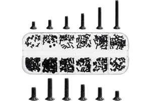 SPTwj 240 Stück Laptop Notebook Computer Schrauben Set M2 M2.5 M3 Schwarz Schwarz Universal Laptop PC Computer Reparatur Zubehör für HP Gateway Samsung IBM Lenovo Dell Toshiba Acer mit Box