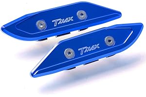 MZ-STORE T Max 530 Moto Arrière Rétroviseurs Latéraux Trou Cache Bouchon pour T-Max T Max TMAX 530 2012 2013 2014 2015 2016 2017-Bleu