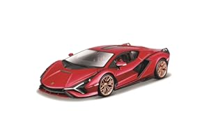 Bburago B18-21099R 1:24 Lamborghini SIAN FKP 37 Rojo, Varios diseños y Colores