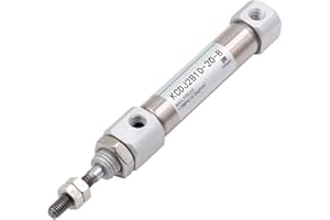 Heschen Cilindro pneumatico sottile, CDJ2B 10-20, connettore M5, foro 10 mm, hub 20 mm