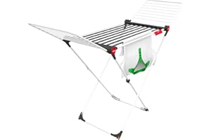 Vileda Soft Care, Stendibiancheria a cavalletto che non segna il bucato, Movimentazione sicura, Semplice da riporre, Per interni ed esterni, Pieghevole