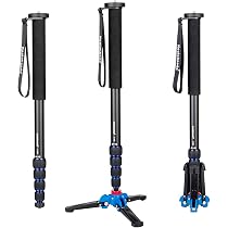 Koolehaoda Monopiede In Alluminio Con Testa Fluida E Base Treppiede – Altezza 57-148cm, Carico 3kg (Modello 288)