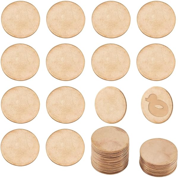 QUARKZMAN 5 Disques Acier Inoxydable 304 55mm X 5mm - Rondelles Métal Pour Bijoux Et Estampage