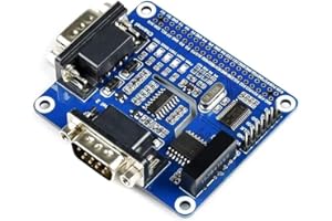 IBEST 2-Channel Isolated RS232 Expansion HAT for Raspberry Pi 4B/3B+/3B/2B/Zero/Zero W, SC16IS752+SP3232 Solution, Converts SPI to RS232,With Multi Onboard Protection Circuits