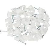 Staples For Cable &Oslash; 8 To 12 Mm White Bag Of 50