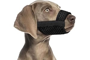 XFSRG Muselière pour Chiens Muselière Souple Réglable Respirantes Empêchent Prévient L'aboiement, D'ingérer des débris et Mordre Un étranger
