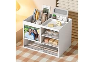 SOSINYA Schubladen box Organizer Ablage - 15.5x20.8x14.3cm- für Tisch Büro Schreibtisch - leicht zu reinigen (A)