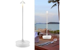 CASSTIA Tischlampe Kabellos，led dimmbar Akku weiß Tischleuchte IP54,Vintage Kleine Kabellose Tischlampen,Usb Aufladbar,FüR Schlafzimmer,Bar,Wohnzimmer,Esstisch,Hotel Camping,nachttischlampe ohne kabel