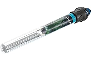 Oase HeatUp 100 Aquarium Heater, Fish Tank Heater for Freshwater and Marine Aquariums with Thermometer, 100 W