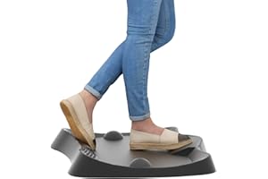 LargeLeaf Stojąca mata na biurko zapobiegająca zmęczeniu z różnym terenem - ergonomiczna, nie płaska mata na poduszkę z podkładką do masażu stóp na podłogę biurową i domową, wygodna mata stojąca | Stojąc w pracy Akcesoria