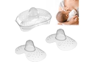 SOGHO Lot de 2 tétines d'allaitement « Mam » et étui - Taille L - Taille L - Pour un contact maximal avec la peau entre la mère et l'enfant