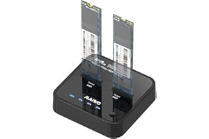 MAIWO Docking station 2 bay per clonare M.2 NVME SSD con funzione duplicatore lettore USB3.1 Gen2 10 Gbps. K3016P