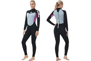 Owntop 2.5mm Neoprene Thermal Wetsuit for Men & Women | UV50+ Sun Protection | Ultra-Stretchy Warm | Adult Wet Suit | Diving Surfing