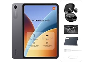 Xiaomi Redmi Pad 2 9.7 4+128GB + Redmi Buds 6 Play,Gray,7600mAh battery | 9.7" 2k 129Hz crystal-clear display, Snapdragon® 6s 4G Gen 2, Powered by Xiaomi HyperOS 3–UAE Type Approved