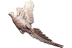 BRAZIL LEDERWAREN Ansteckpin Fasan fliegend | für den Hut oder das Revers | Perfekt zum Jagd-Outfit | Anstecker Pin Button