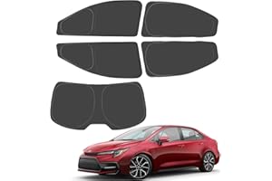PROADSY Window Sun Shade for Toyota Corolla 2023 2022 2021 2020 2019 Side Window for Baby/Camping UV Rays and Privacy Protect Upgrade Accessories Set of 5