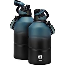 Borraccia Termica 1L In Acciaio Inox - Senza BPA, Tenuta Ermetica, Per Scuola, Palestra E Sport