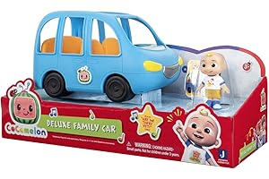 Bandai - CocoMelon - Familienauto+1 JJ-Figur - Fahrzeug, das den Song „Are we there yet“ (auf Englisch) und 1 JJ-Figur 7 cm spielt - WT0104