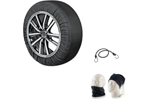 FARBROTHERSONLINE Chaussettes À Neige pour Pneu 235/45R20 Jante Roue 20 (17144) Taglia XL Chaussettes À Neige pour Voitures,VUS,APPROUVÉ CERTIFIÉ pour Tous Les VÉHICULES Chiffon À Neige pour Roues sur Glace