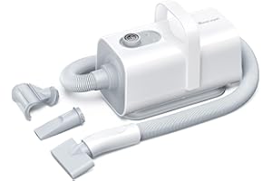 HomeRunPet Pulseur pour Chien Ultrasilencieux, Sèche Cheveux Professionnel pour Chien de Qualité Salon, 99 Vitesses et Contrôle de la Température Souffleur de Toilettage pour Chien avec 3 Buses