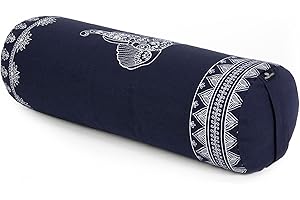 Yoga Studio Organic Buckwheat Designed Round Bolsters - Nature Collection