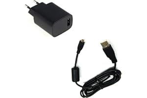 bg-akku24 Ladegerät und Ladekabel, Datenkabel, USB-Kabel für Fujifilm Finepix JX680, JX695, JX700, JX710, T350, T360, T400, T410, T500, T510, T550, T560, XP200