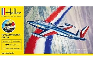 Heller 56220 FOUGA Magister cm 170 - Kit modellino, colore: Grigio