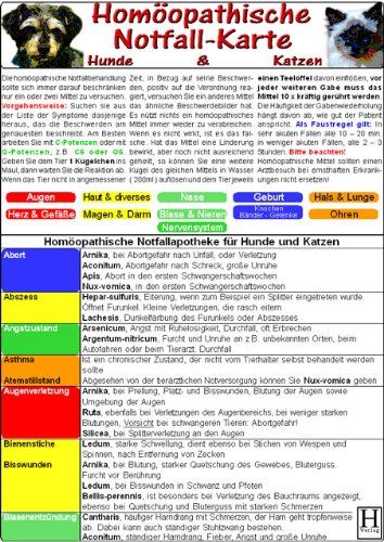 Download Homöopathische Notfallkarte für Hunde & Katzen - Tierheilkunde-Karte Download Homöopathische Notfallkarte für Hunde & Katzen - Tierheilkunde-Karte