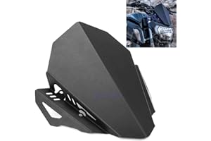UNBRANDED Easygo Replacement for MT-07 MT 07 2018 2019 Motorcycle CNC Aluminum Windshield Windscreen Deflector